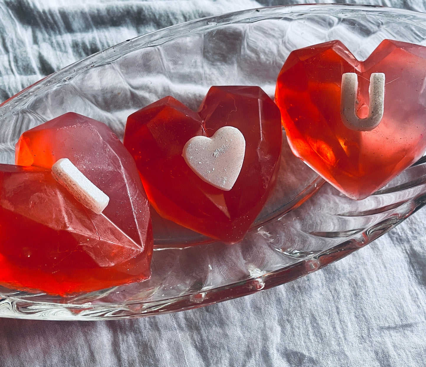 Valentine's Wine Heart Soaps