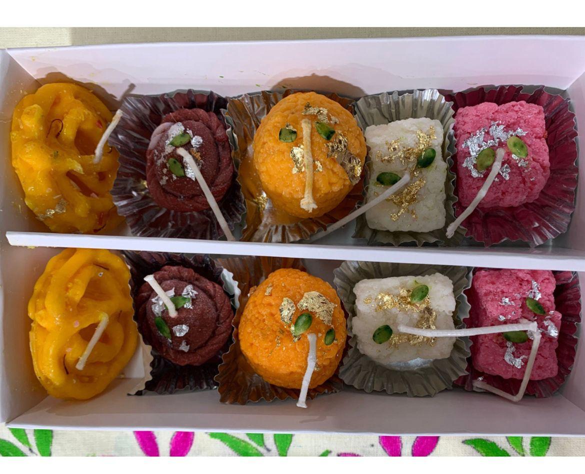Diwali Mithai Candles